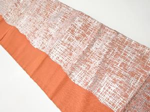 リサイクル　縞に抽象模様織り出し名古屋帯